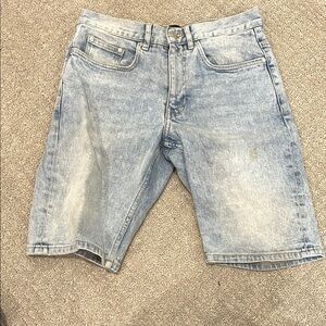 Men's Light Blue Denim Shorts